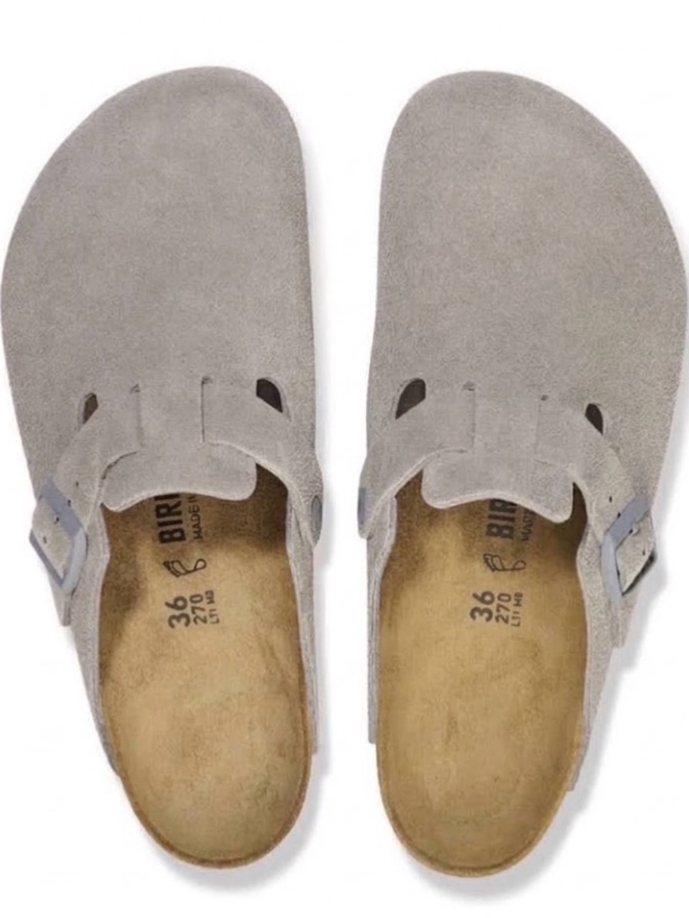 Birkenstock Boston Clog Taupe Size 36